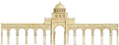 Mosque of Uqba, Kairouan, Tunisia, Main Façade by Fernando Aznar Cenamor